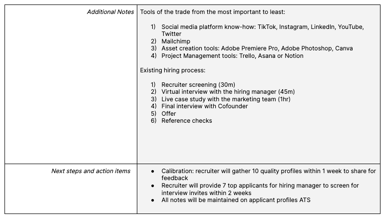 Completed intake form 2